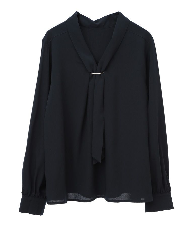 YECCA VECCA「メタルバーボウタイブラウス」|シャツ・ブラウス|