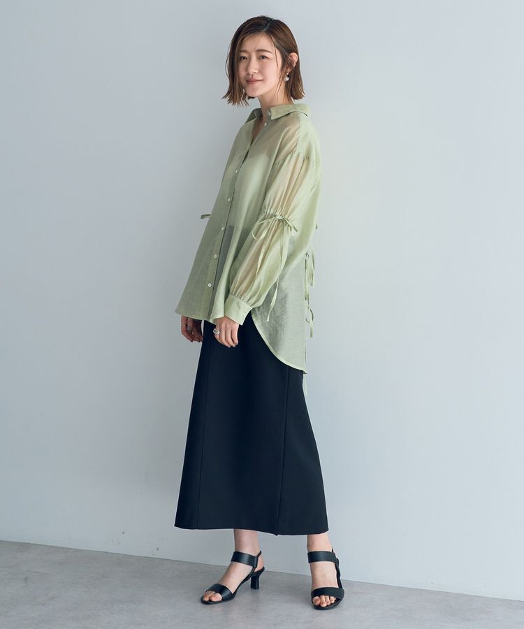 YECCA VECCA「バックリボンシアーシャツ」|シャツ・ブラウス|