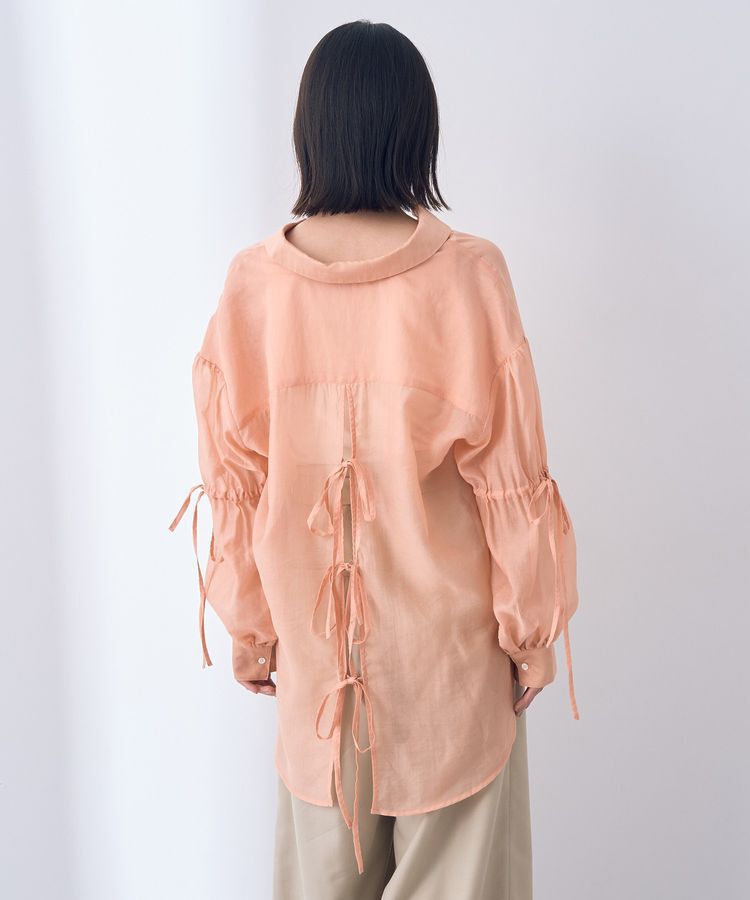 YECCA VECCA「バックリボンシアーシャツ」|シャツ・ブラウス|