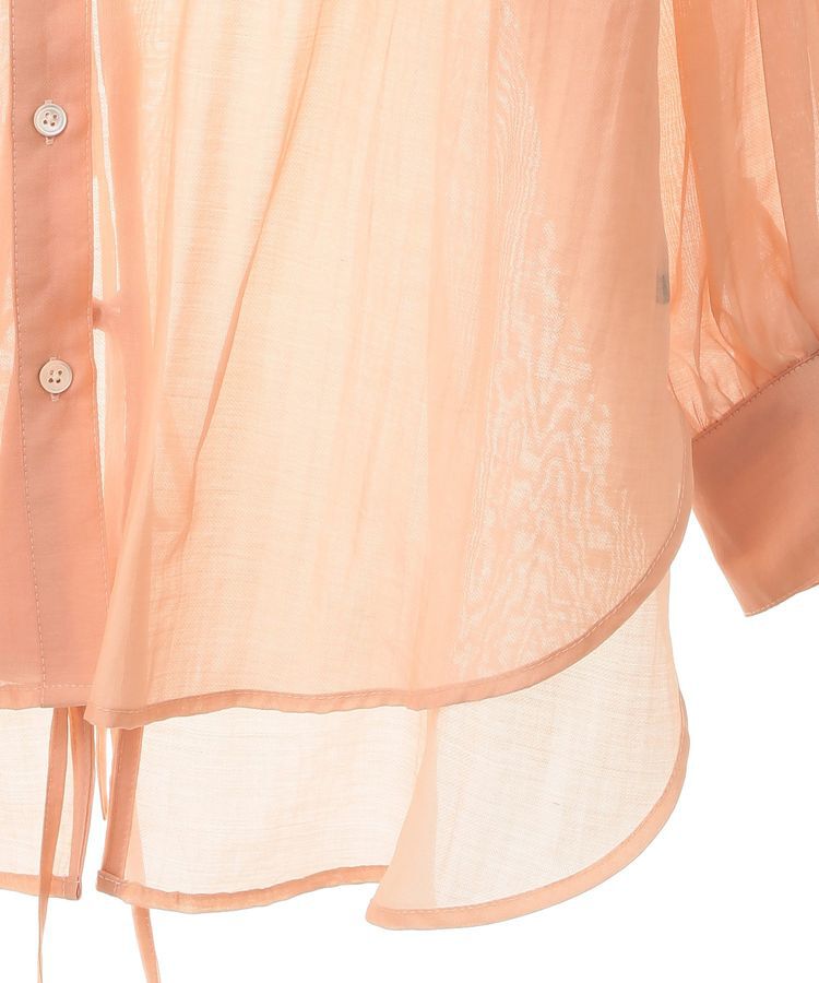 YECCA VECCA「バックリボンシアーシャツ」|シャツ・ブラウス|