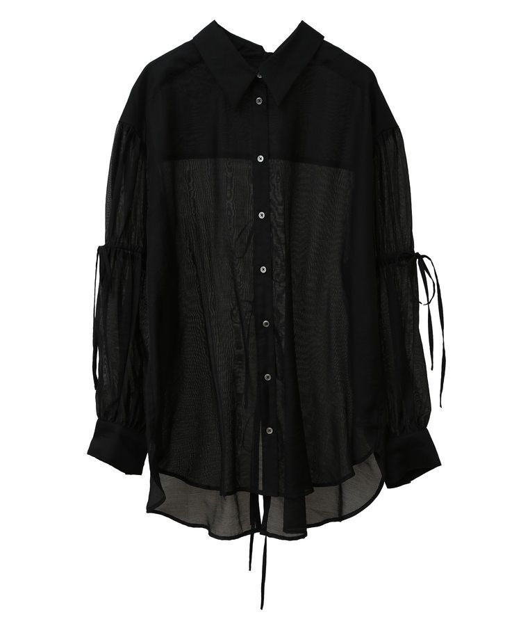 YECCA VECCA「バックリボンシアーシャツ」|シャツ・ブラウス|