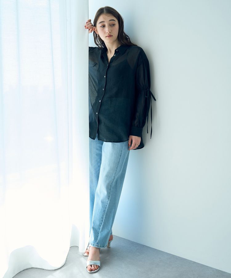YECCA VECCA「バックリボンシアーシャツ」|シャツ・ブラウス|