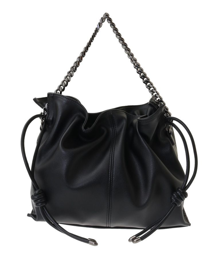 YECCA VECCA「2wayチェーンギャザーバッグ」|ショルダー・メッセンジャー|