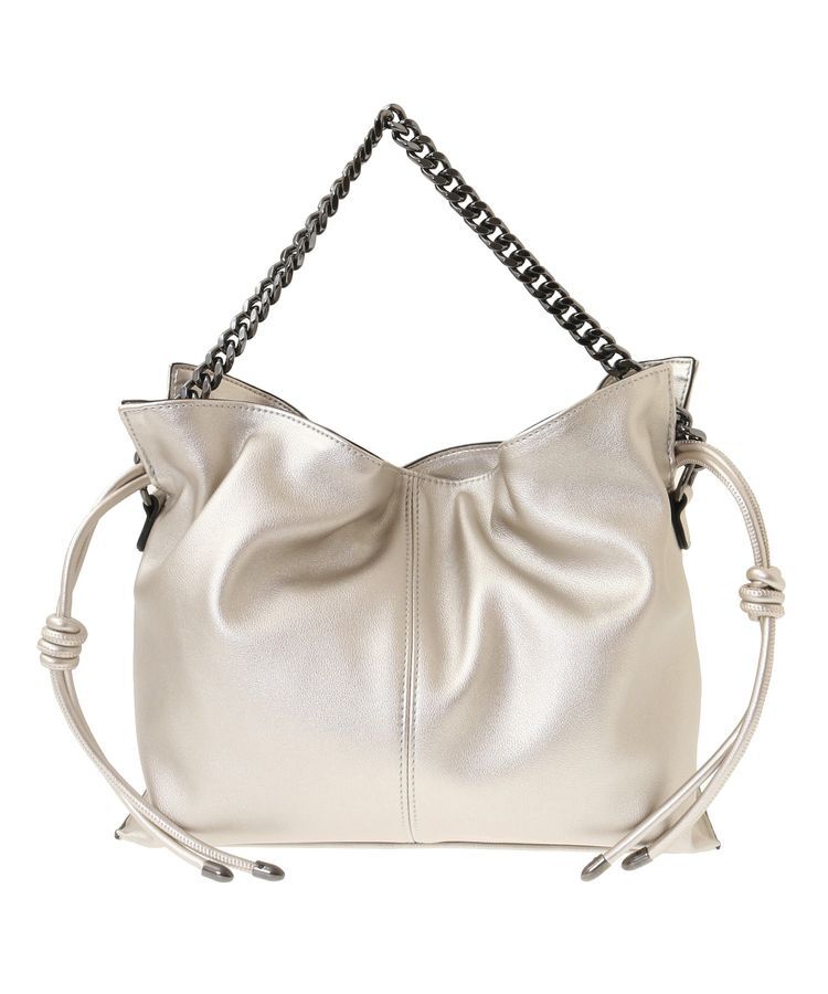 YECCA VECCA「2wayチェーンギャザーバッグ」|ショルダー・メッセンジャー|