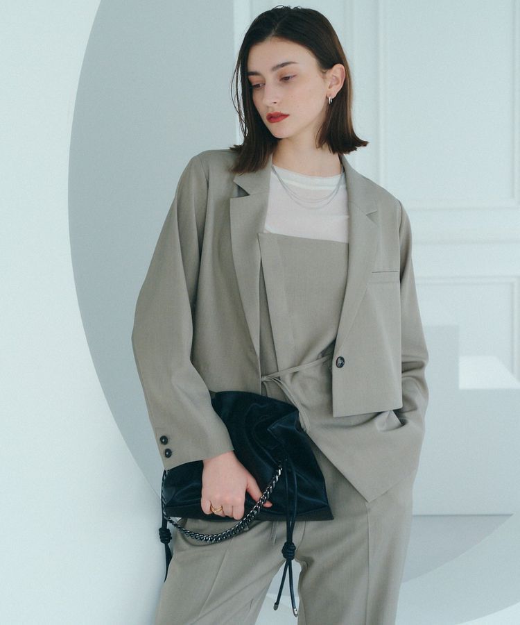 YECCA VECCA「2wayチェーンギャザーバッグ」|ショルダー・メッセンジャー|