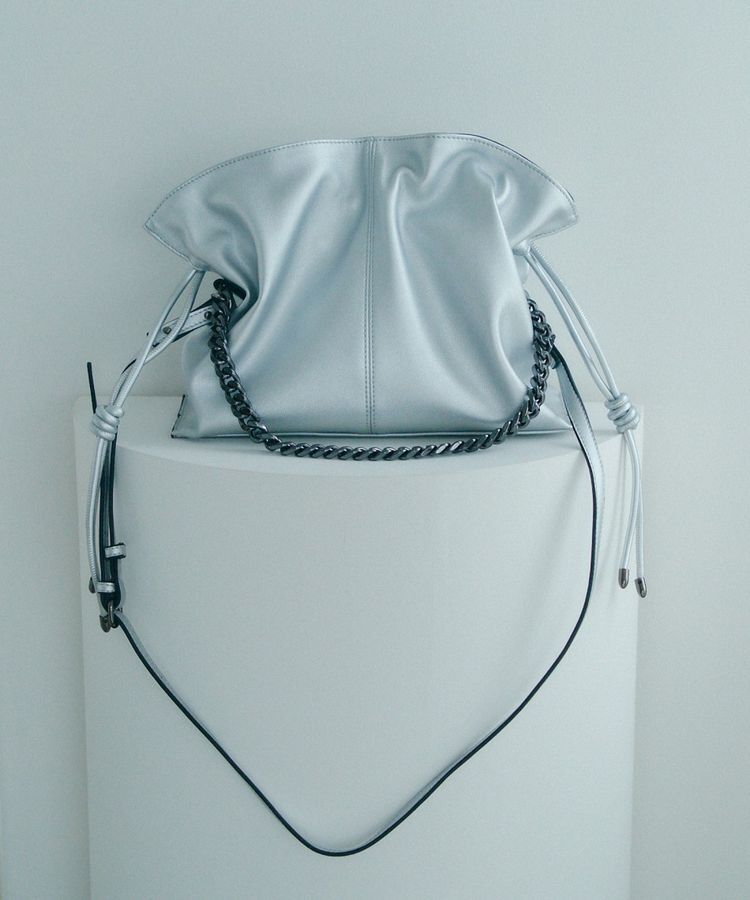 YECCA VECCA「2wayチェーンギャザーバッグ」|ショルダー・メッセンジャー|