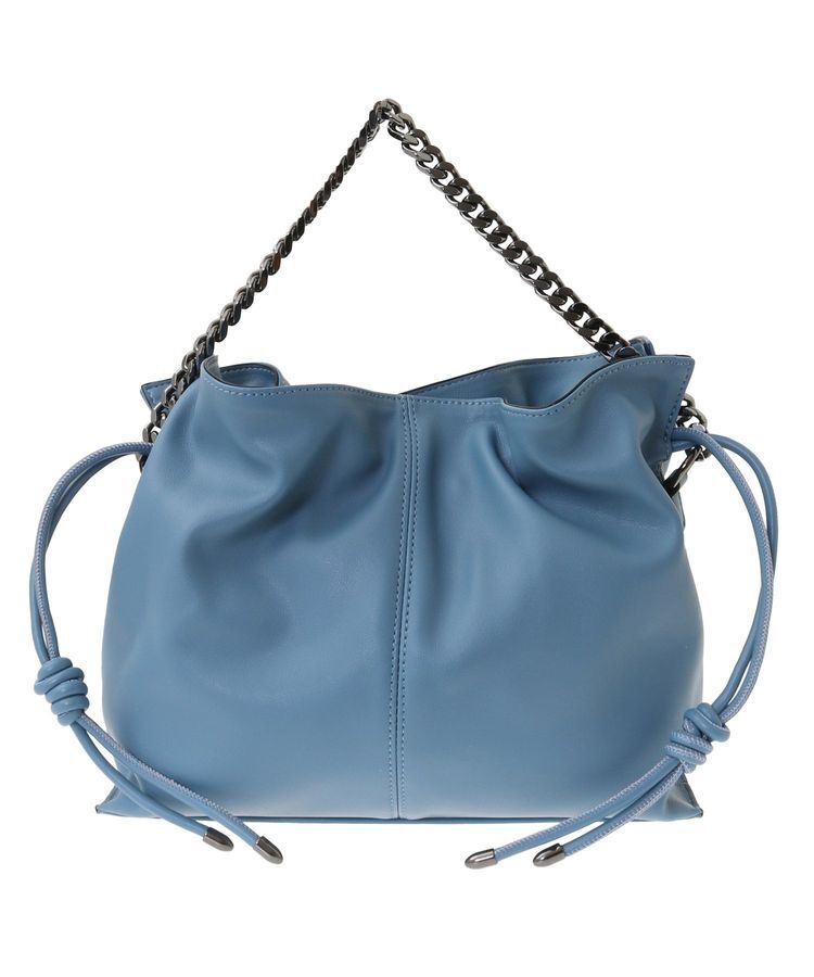 YECCA VECCA「2wayチェーンギャザーバッグ」|ショルダー・メッセンジャー|