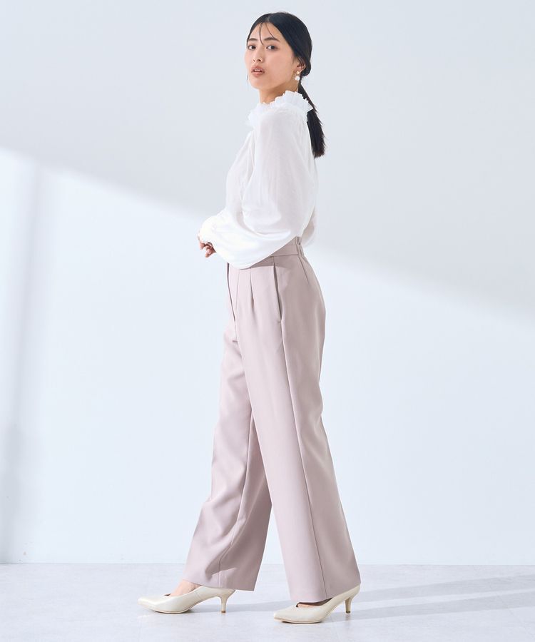 YECCA VECCA「スタンドカラーシアーリボンブラウス」|シャツ・ブラウス|