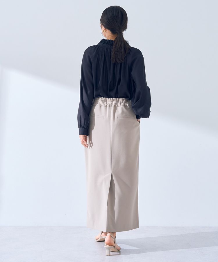 YECCA VECCA「スタンドカラーシアーリボンブラウス」|シャツ・ブラウス|