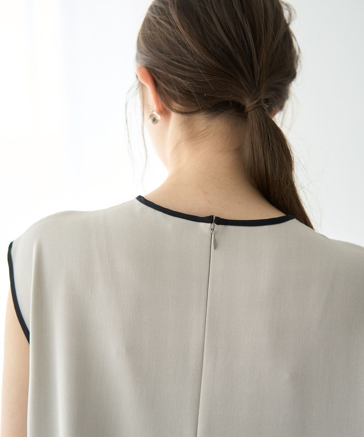 YECCA VECCA「プリーツMIX配色ワンピース」|ワンピース|