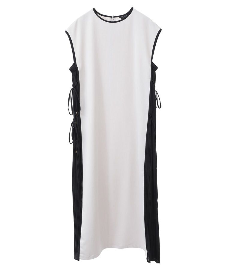 YECCA VECCA「プリーツMIX配色ワンピース」|ワンピース|