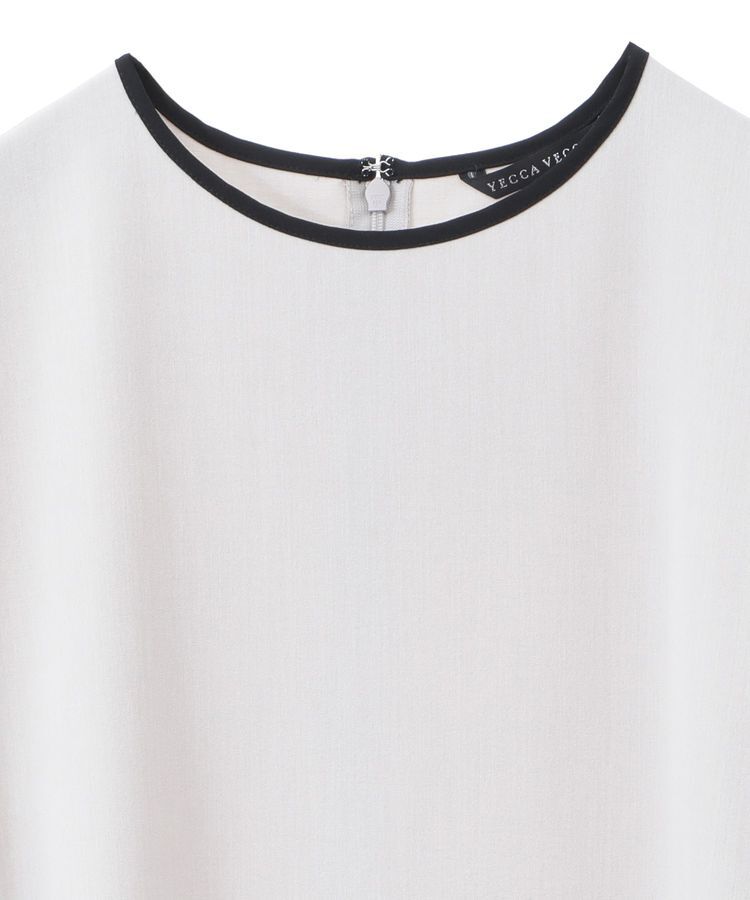 YECCA VECCA「プリーツMIX配色ワンピース」|ワンピース|