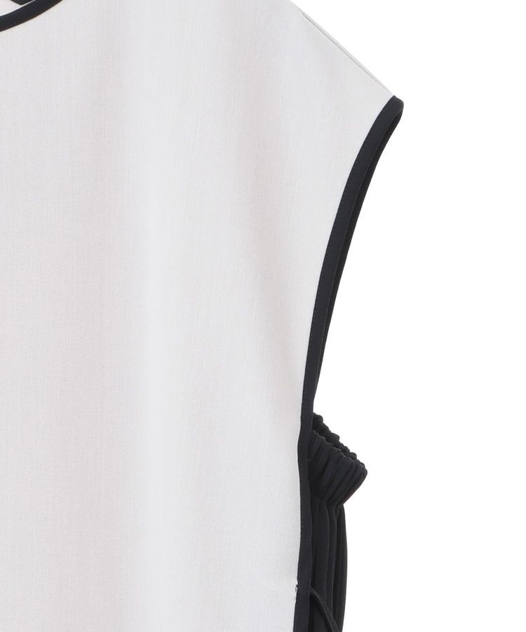 YECCA VECCA「プリーツMIX配色ワンピース」|ワンピース|