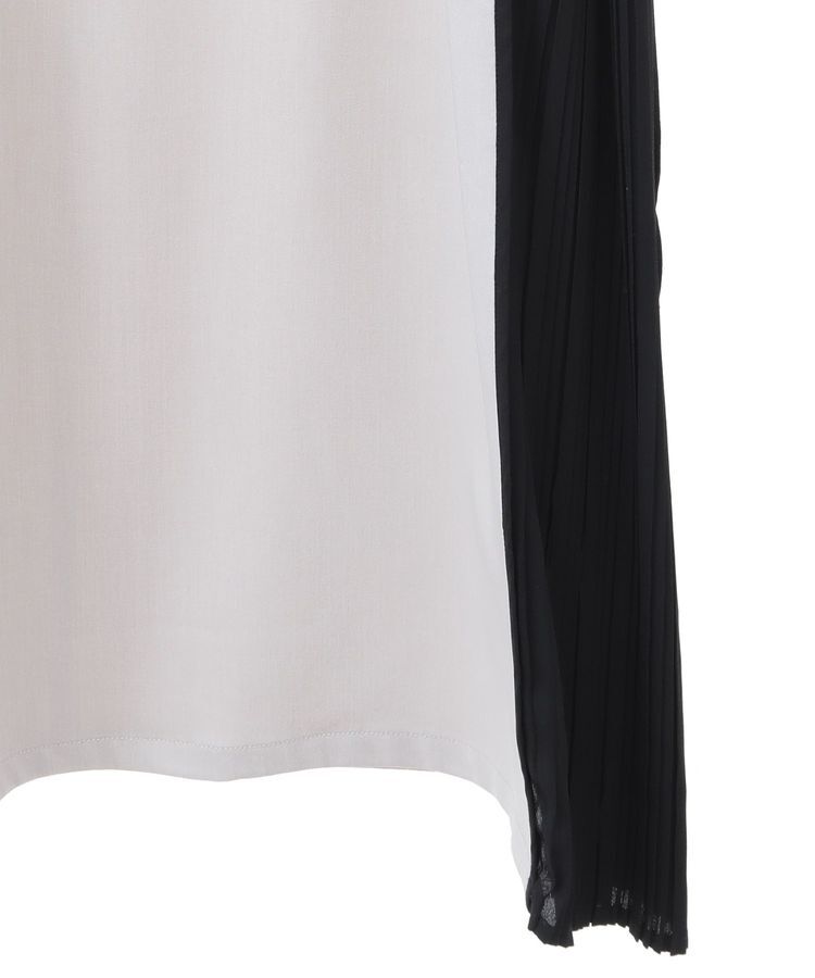 YECCA VECCA「プリーツMIX配色ワンピース」|ワンピース|