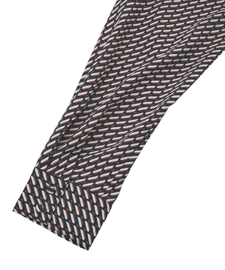 YECCA VECCA「ジオメ柄ボウタイブラウス」|シャツ・ブラウス|