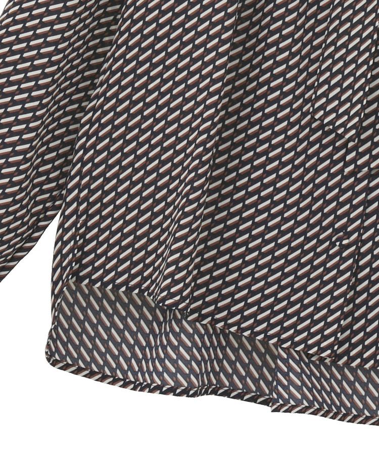 YECCA VECCA「ジオメ柄ボウタイブラウス」|シャツ・ブラウス|