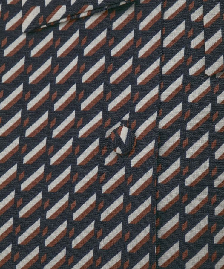 YECCA VECCA「ジオメ柄ボウタイブラウス」|シャツ・ブラウス|