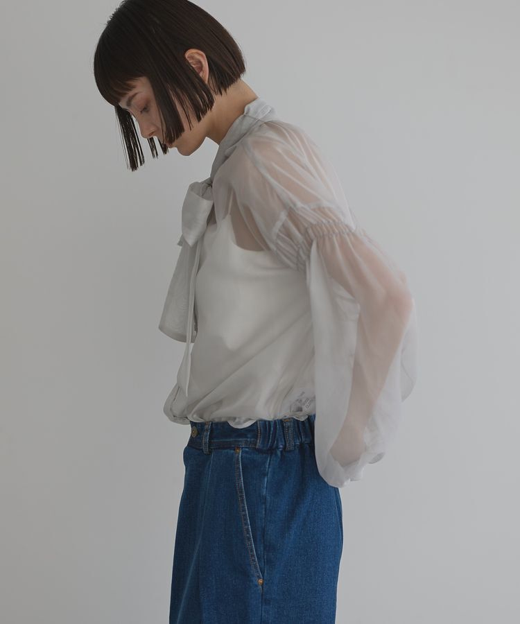 GARAGE OF GOOD CLOTHING「ソフトオーガンジーボウタイ付ブラウス」|シャツ・ブラウス|