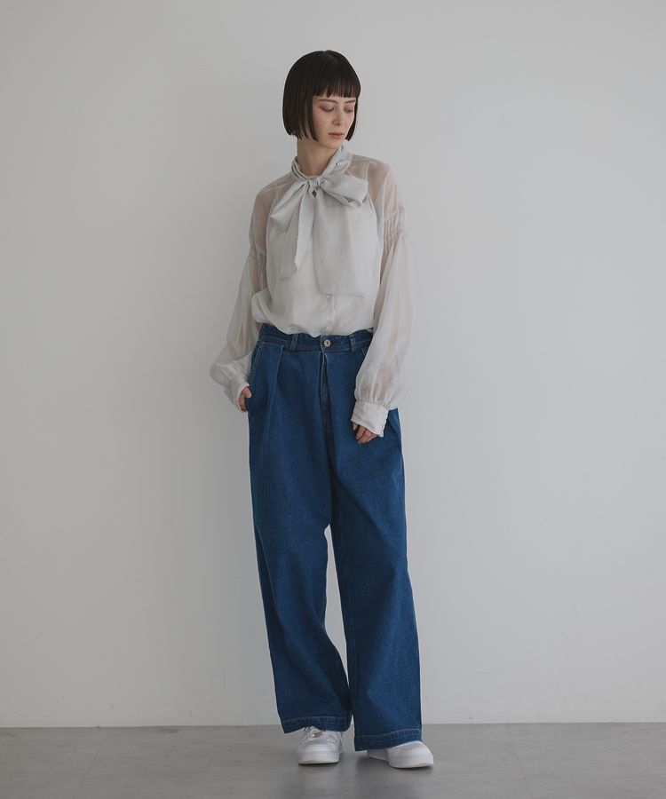 GARAGE OF GOOD CLOTHING「ソフトオーガンジーボウタイ付ブラウス」|シャツ・ブラウス|