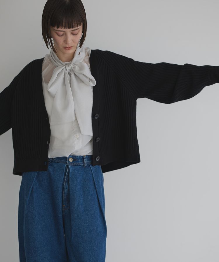 GARAGE OF GOOD CLOTHING「ソフトオーガンジーボウタイ付ブラウス」|シャツ・ブラウス|