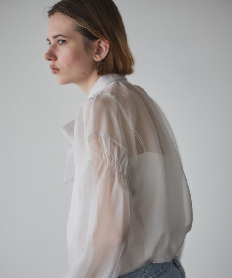 GARAGE OF GOOD CLOTHING「ソフトオーガンジーボウタイ付ブラウス」|シャツ・ブラウス|