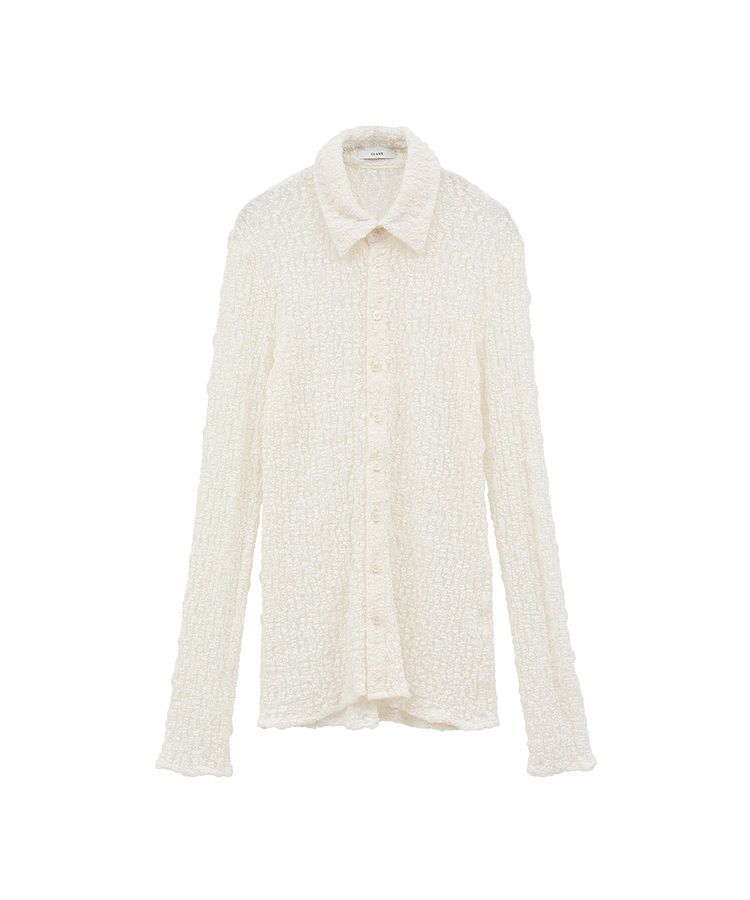 トップス CLANE LADY LACE SHIRT size1 CLANE LADY LACE SHIRT アイボリー