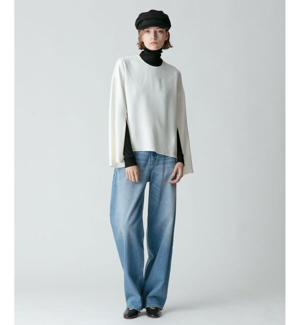 allureville「◇デニムオーバルラインパンツ」|デニム|