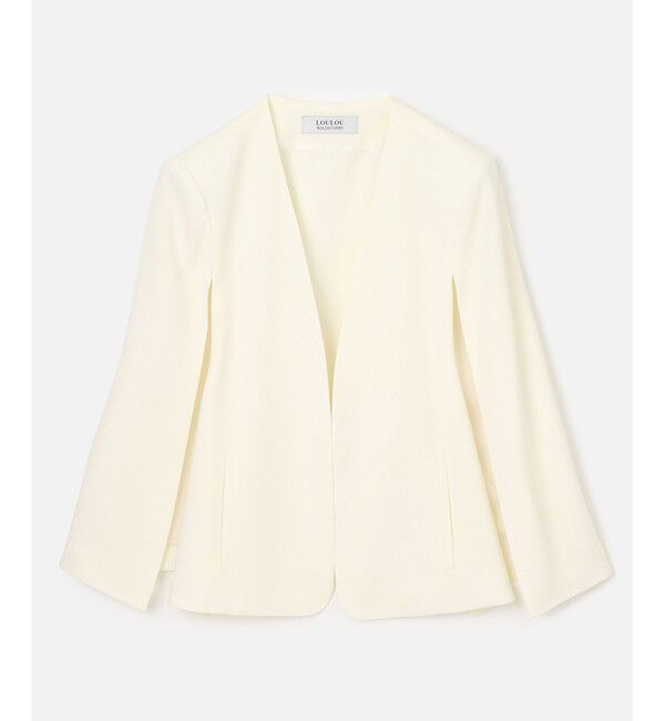 LOULOU WILLOUGHBY「【LOULOU WILLOUGHBY】◇リトルブラックケープジャケット」|その他|オフホワイト