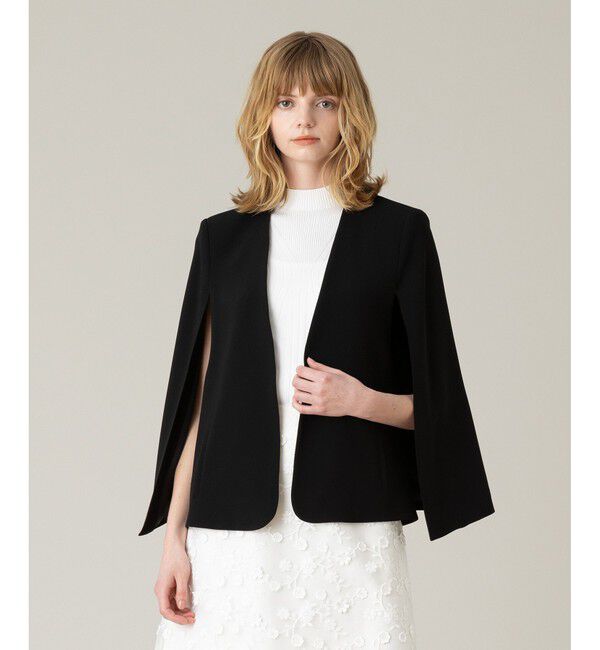 LOULOU WILLOUGHBY「【LOULOU WILLOUGHBY】◇リトルブラックケープジャケット」|その他|ブラック