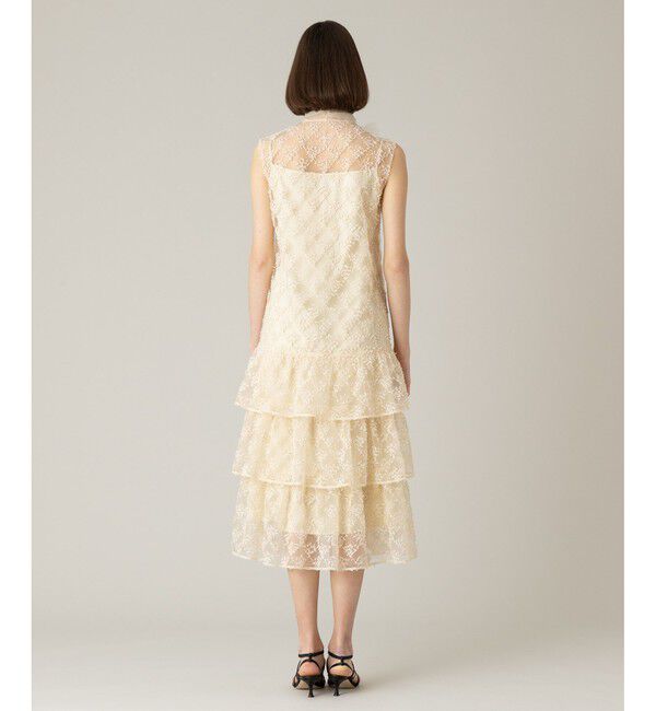 LOULOU WILLOUGHBY「【LOULOU WILLOUGHBY】パピヨンフラワーチュールワンピース」|ドレス|