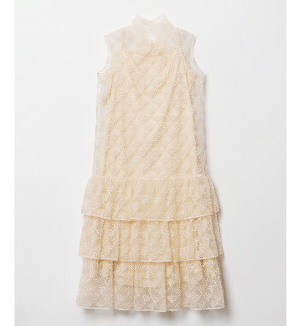 LOULOU WILLOUGHBY「【LOULOU WILLOUGHBY】パピヨンフラワーチュールワンピース」|ドレス|