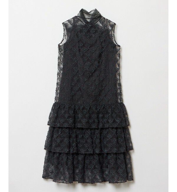 LOULOU WILLOUGHBY「【LOULOU WILLOUGHBY】パピヨンフラワーチュールワンピース」|ドレス|