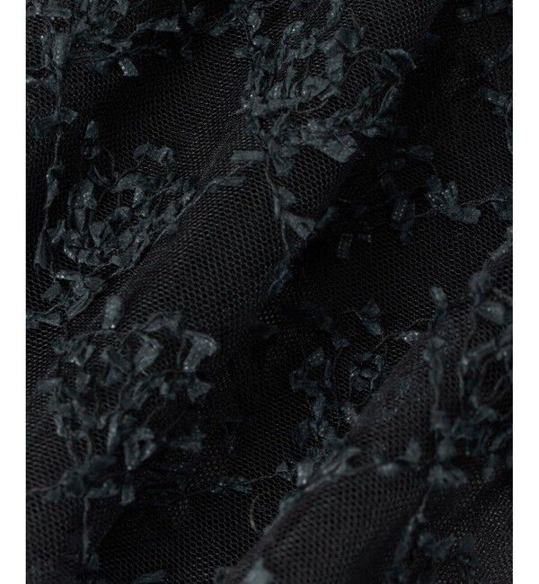 LOULOU WILLOUGHBY「【LOULOU WILLOUGHBY】パピヨンフラワーチュールワンピース」|ドレス|