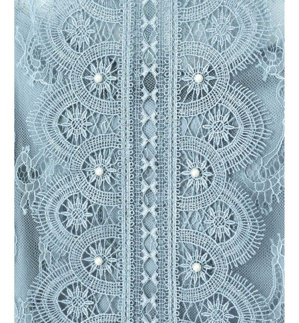 LOULOU WILLOUGHBY「【LOULOU WILLOUGHBY】レースオンレースフレア袖ブラウス」|シャツ・ブラウス|