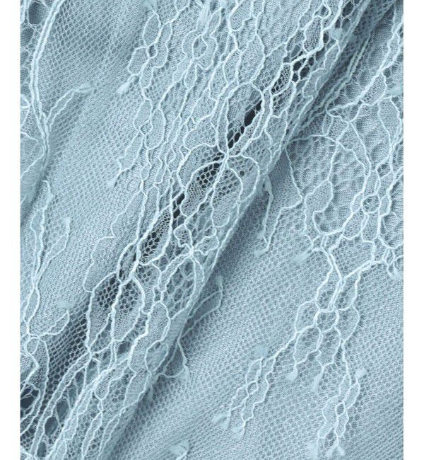 LOULOU WILLOUGHBY「【LOULOU WILLOUGHBY】レースオンレースフレア袖ブラウス」|シャツ・ブラウス|