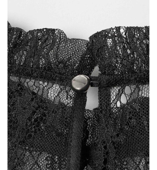 LOULOU WILLOUGHBY「【LOULOU WILLOUGHBY】レースオンレースフレア袖ブラウス」|シャツ・ブラウス|