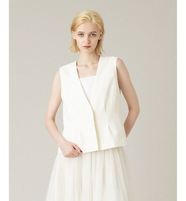 LOULOU WILLOUGHBY「【LOULOU WILLOUGHBY】コンパクトシェイプジレ」|その他|オフホワイト