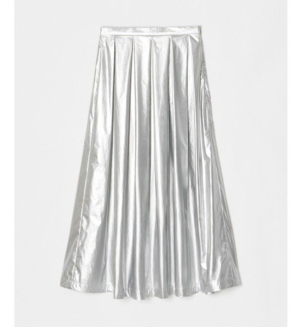 allureville「メタリックタックフレアスカート」|スカート|