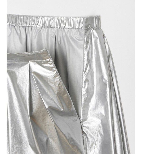 allureville「メタリックタックフレアスカート」|スカート|