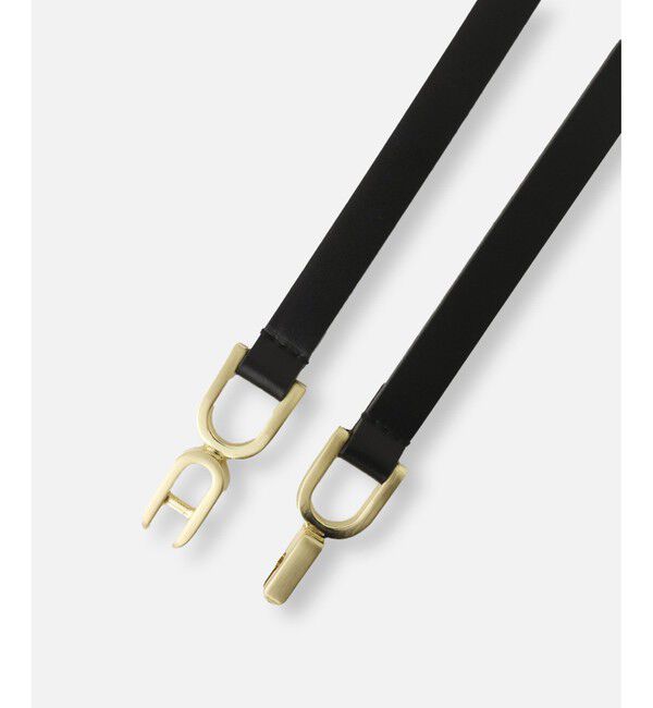 allureville「◇クロスパーツ細ベルト」|ベルト|