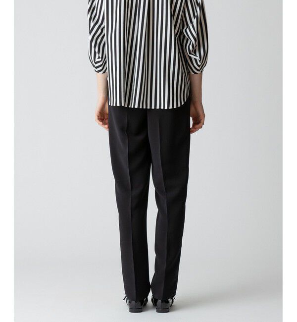 allureville「ダブルクロスタックテーパードパンツ」|チノ|