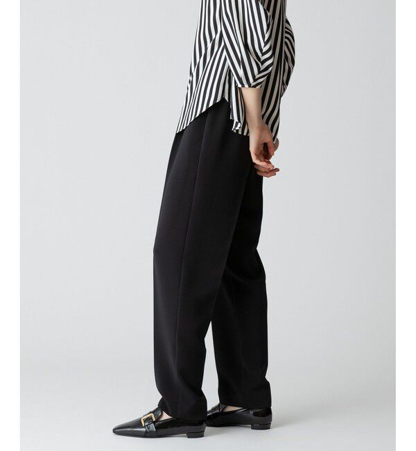 allureville「ダブルクロスタックテーパードパンツ」|チノ|