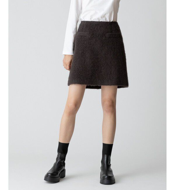 allureville「モヘヤシャギーミニスカート」|スカート|