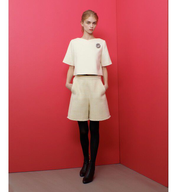 LOULOU WILLOUGHBY「【LOULOU WILLOUGHBY】ジオリカラメツイードショートパンツ」|その他|