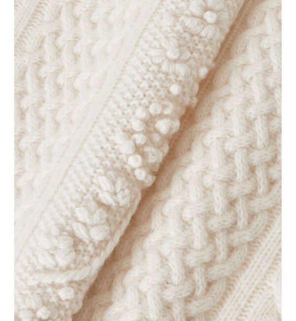 LOULOU WILLOUGHBY「【LOULOU WILLOUGHBY】フラワー刺繍ケーブルニット」|ニット・セーター|