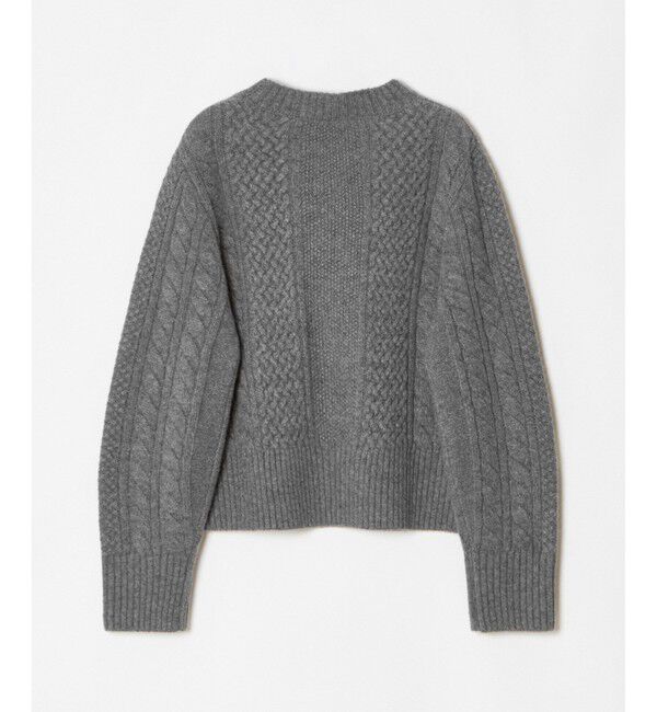 LOULOU WILLOUGHBY「【LOULOU WILLOUGHBY】フラワー刺繍ケーブルニット」|ニット・セーター|