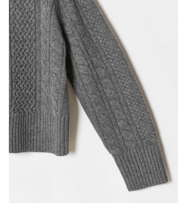 LOULOU WILLOUGHBY「【LOULOU WILLOUGHBY】フラワー刺繍ケーブルニット」|ニット・セーター|