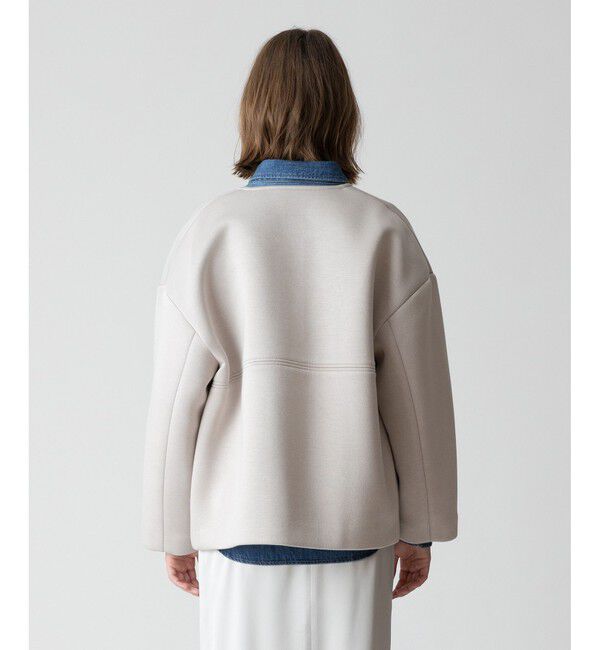 allureville「レーヨンボンディングノーカラージャケット」|ノーカラージャケット|