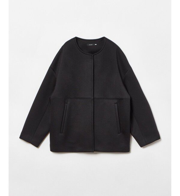 allureville「レーヨンボンディングノーカラージャケット」|ノーカラージャケット|