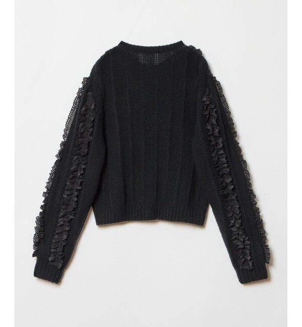 LOULOU WILLOUGHBY「【LOULOU WILLOUGHBY】レーストリミングカーディガン」|カーディガン|